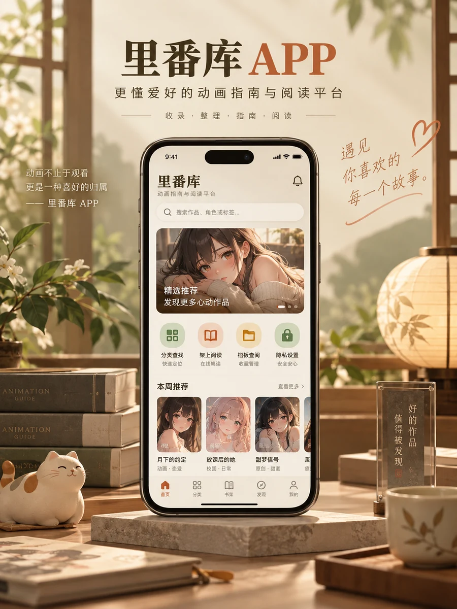 里番库APP界面示意